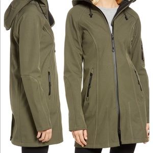 Ilse Jacobsen Fitted Hooded Raincoat, size 34/2, worn once